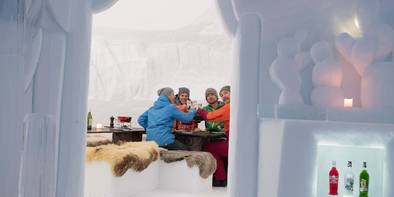 Fondue dans l'igloo Davos