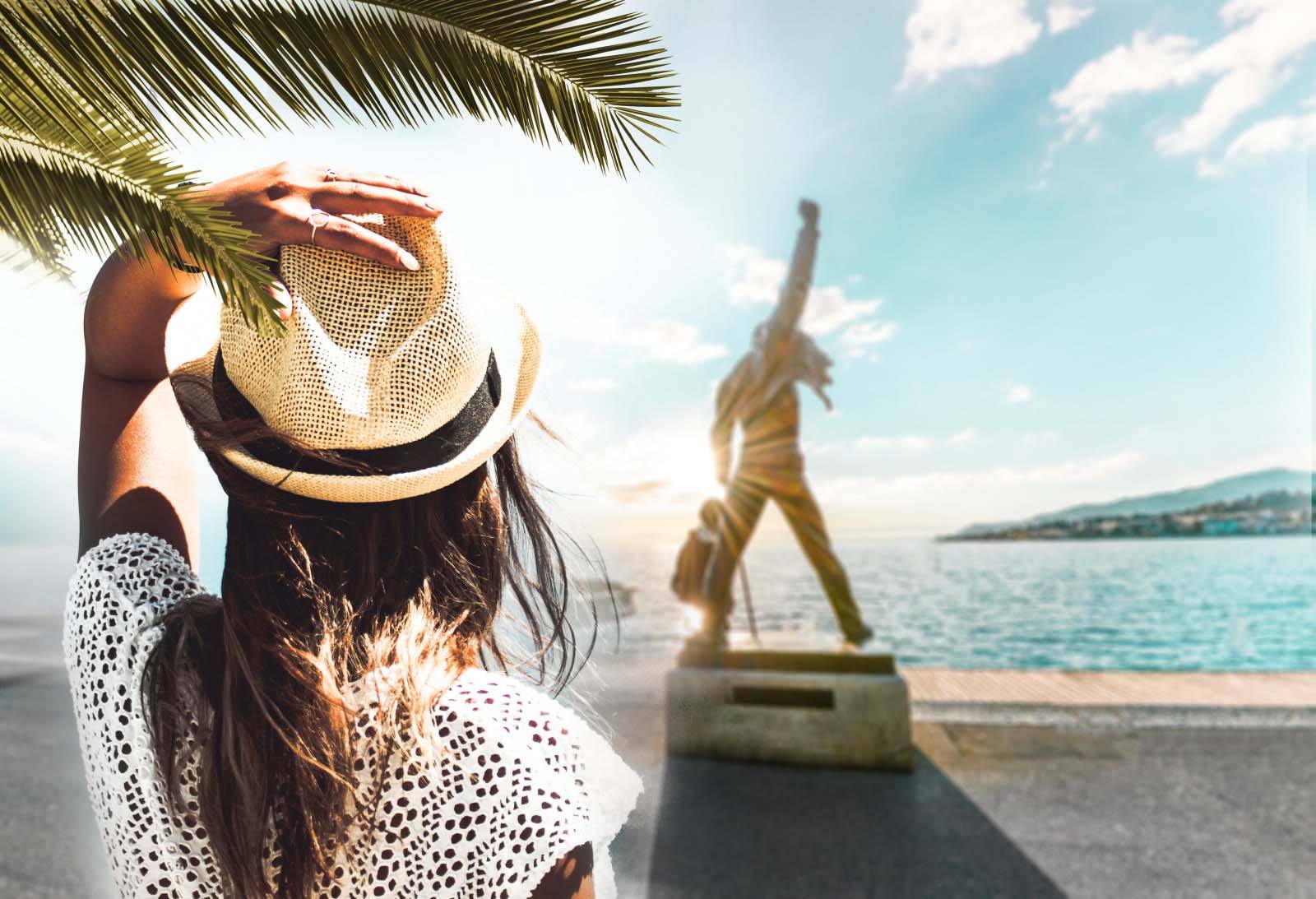 Statue von Freddie Mercury in Montreux