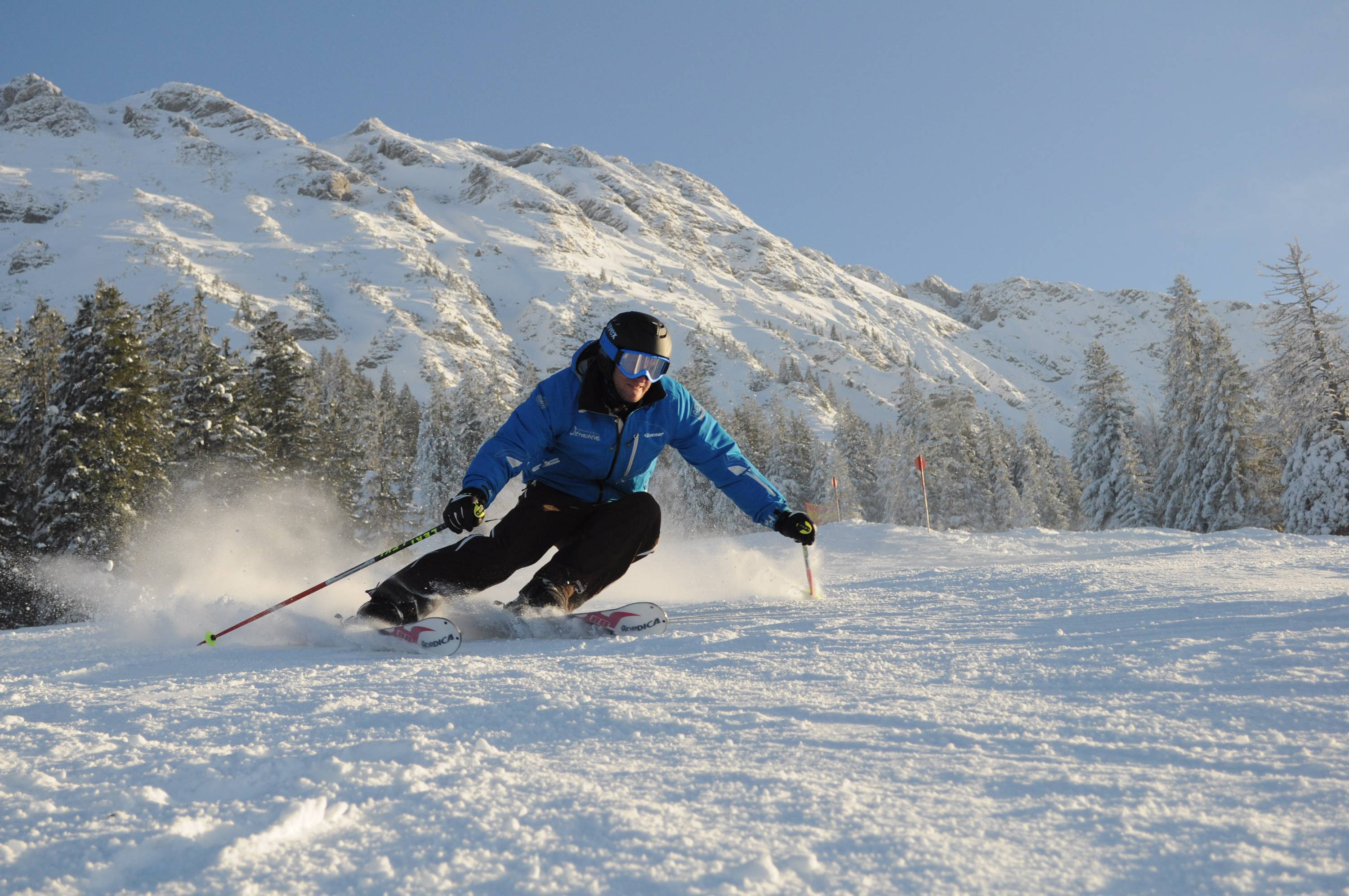 Wintersport im Skigebiet Oberjoch