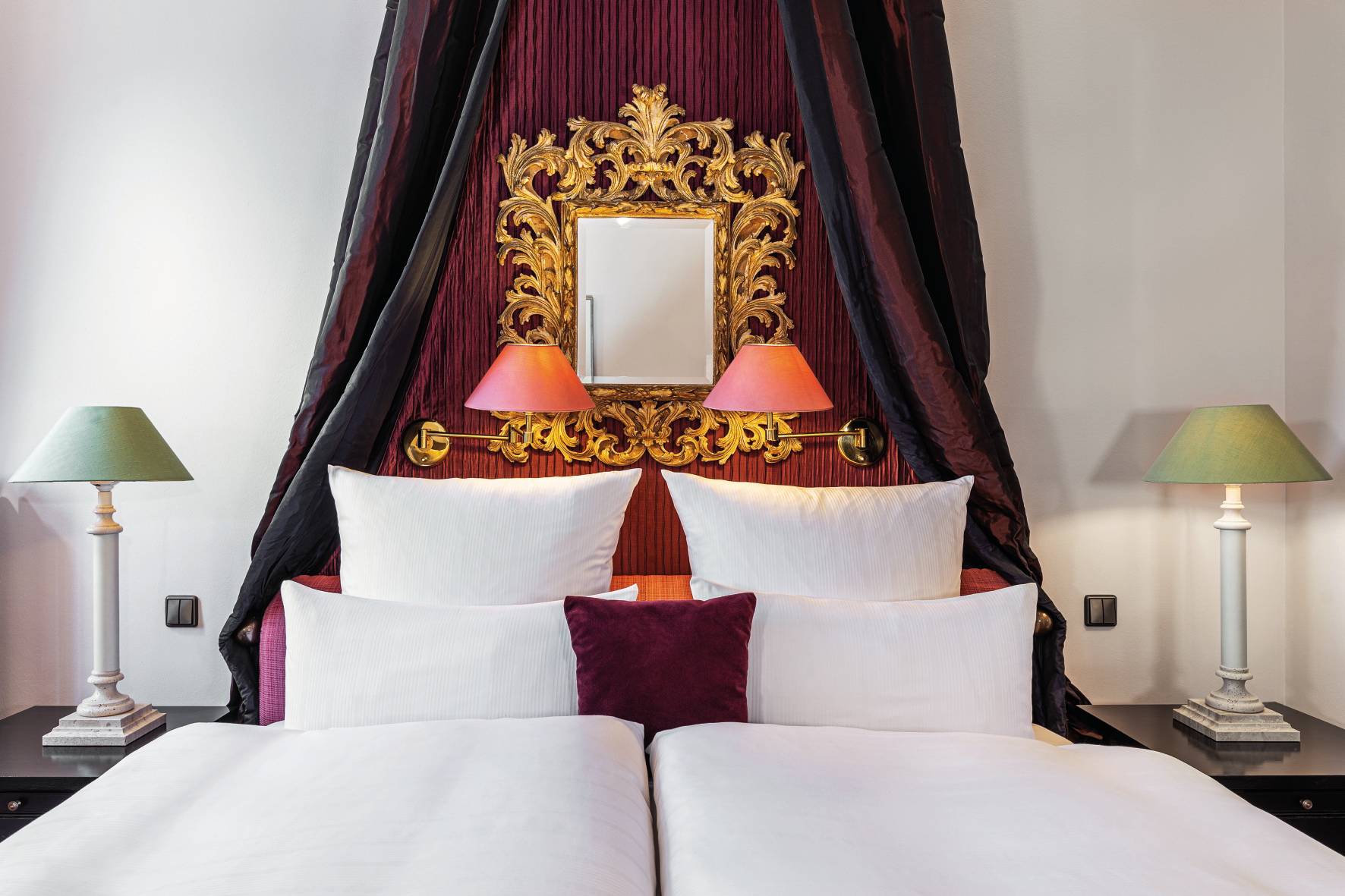 Chambre double dans le château renaissance