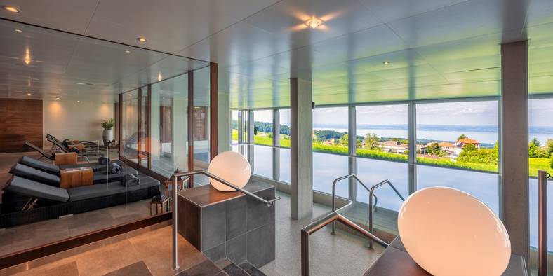 Wellness mit Blick über den Bodensee