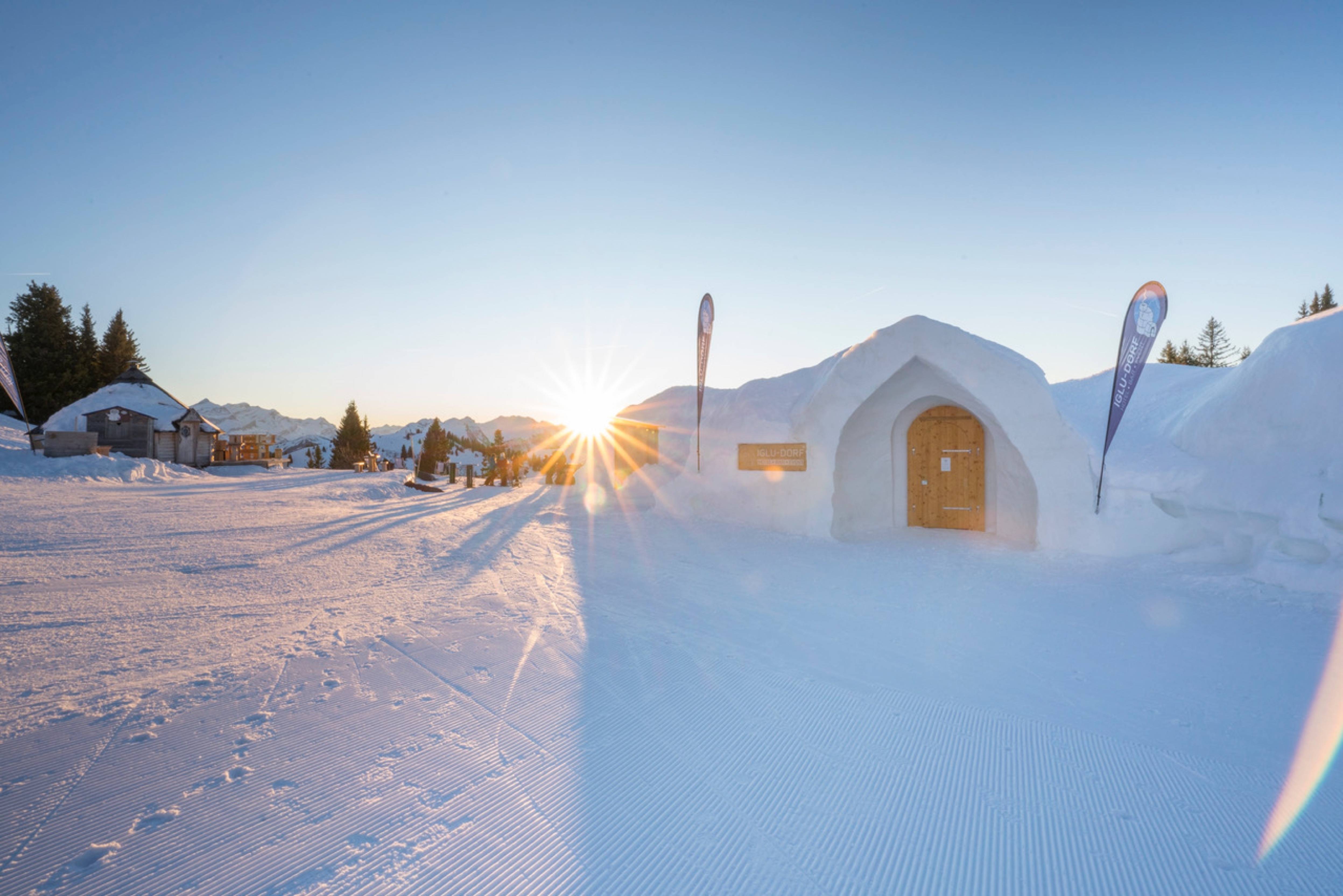 Fondue im Iglu