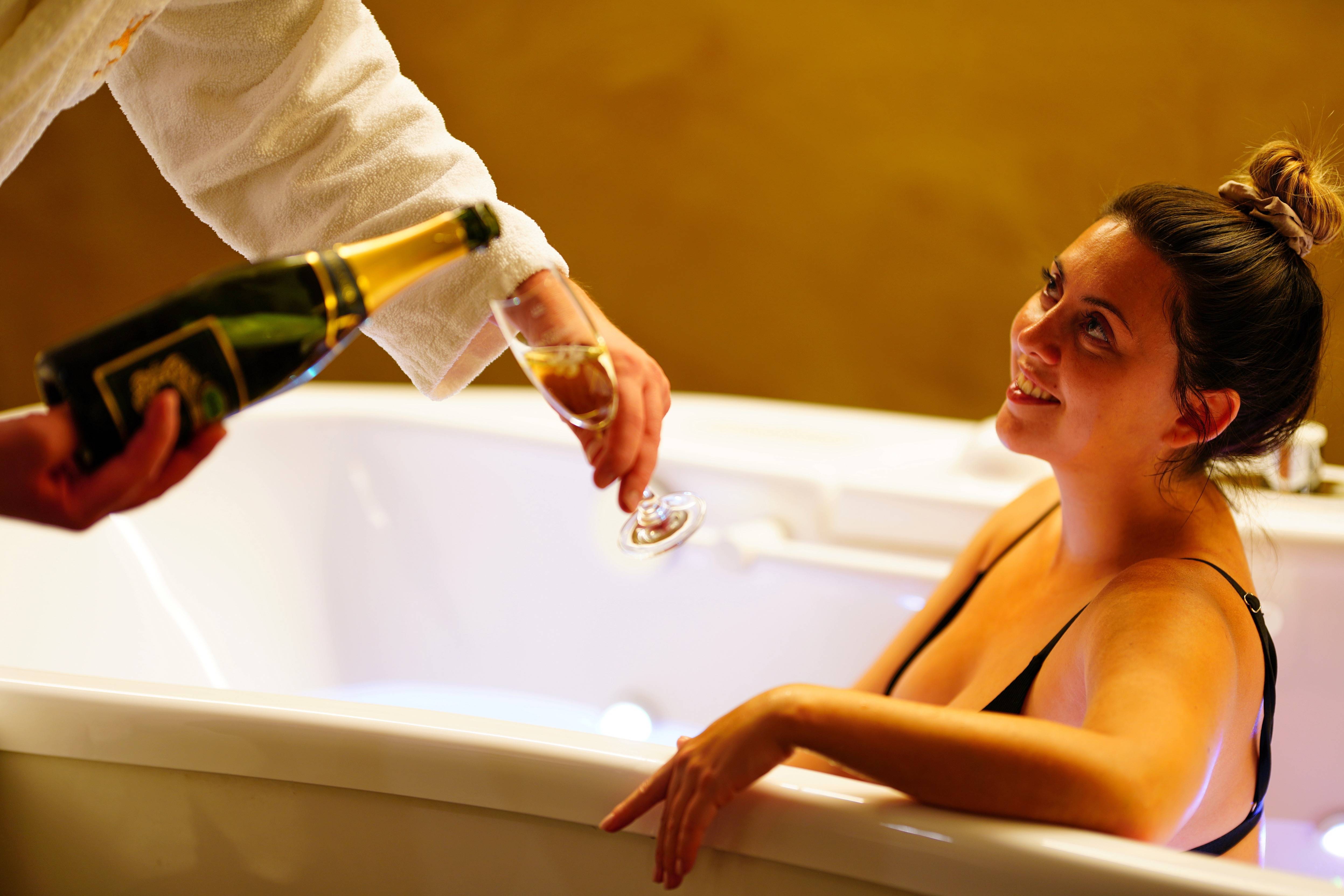 Bad zu zweit im Private Spa