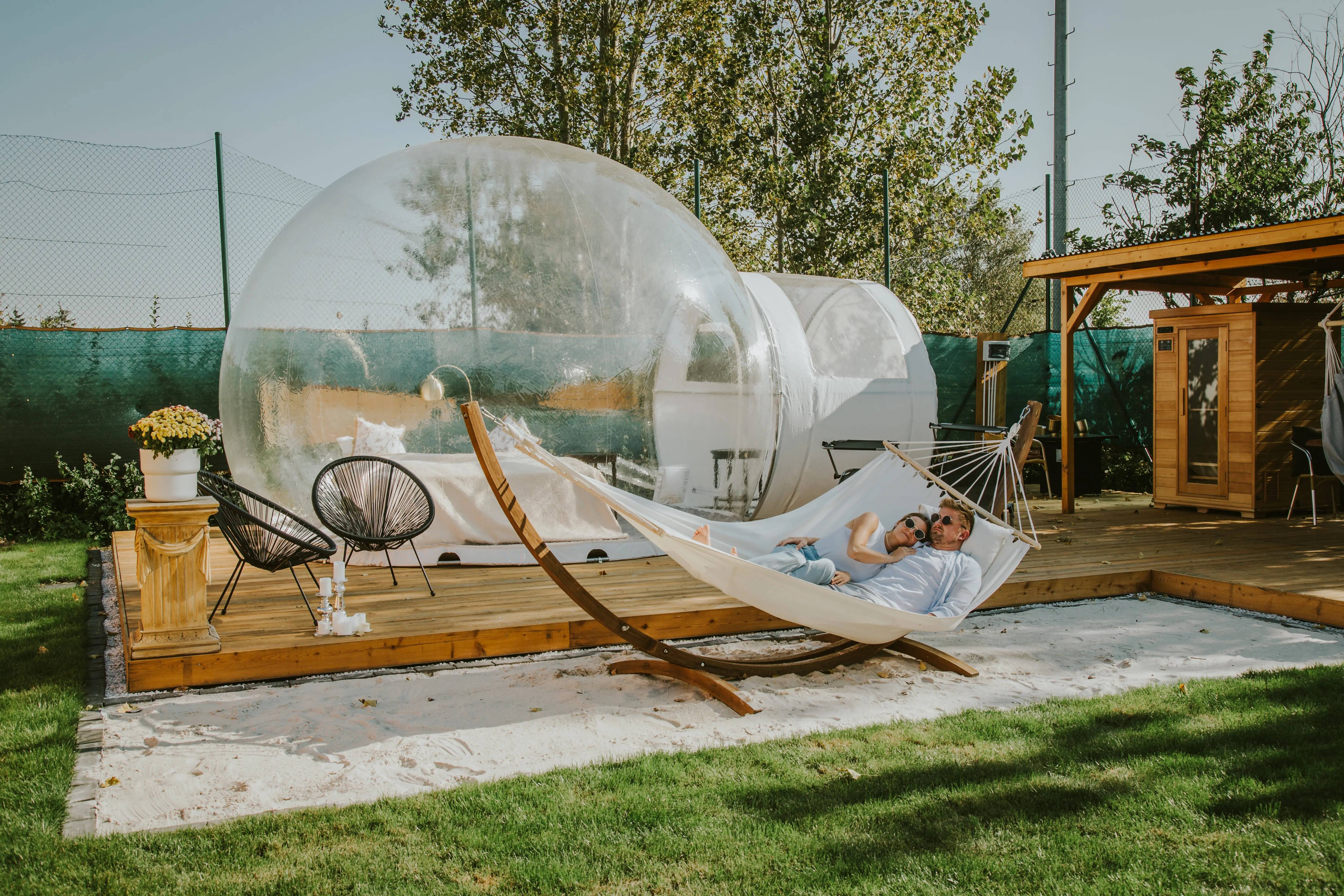 Bubble Tent im Schloss Krugsdorf (Mecklenburg-Vorpommern, DE)