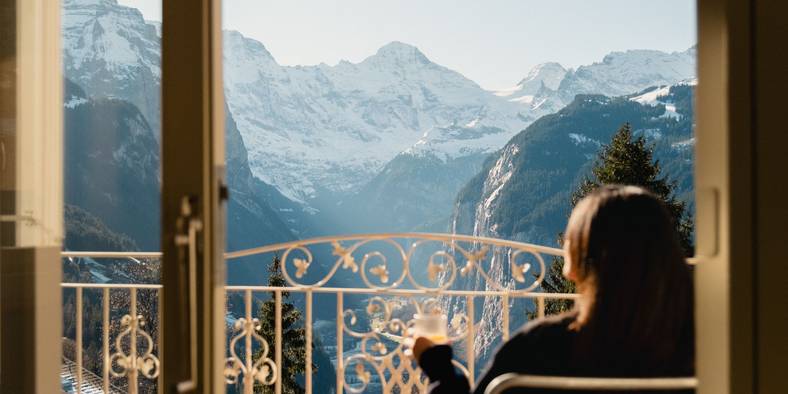 Une pause alpine avec vue sur la Jungfrau