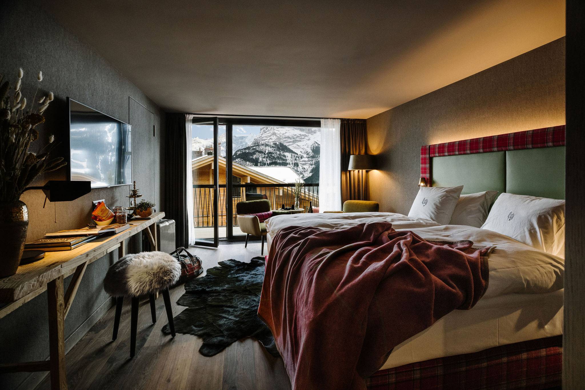 Doppelzimmer mit Eiger View