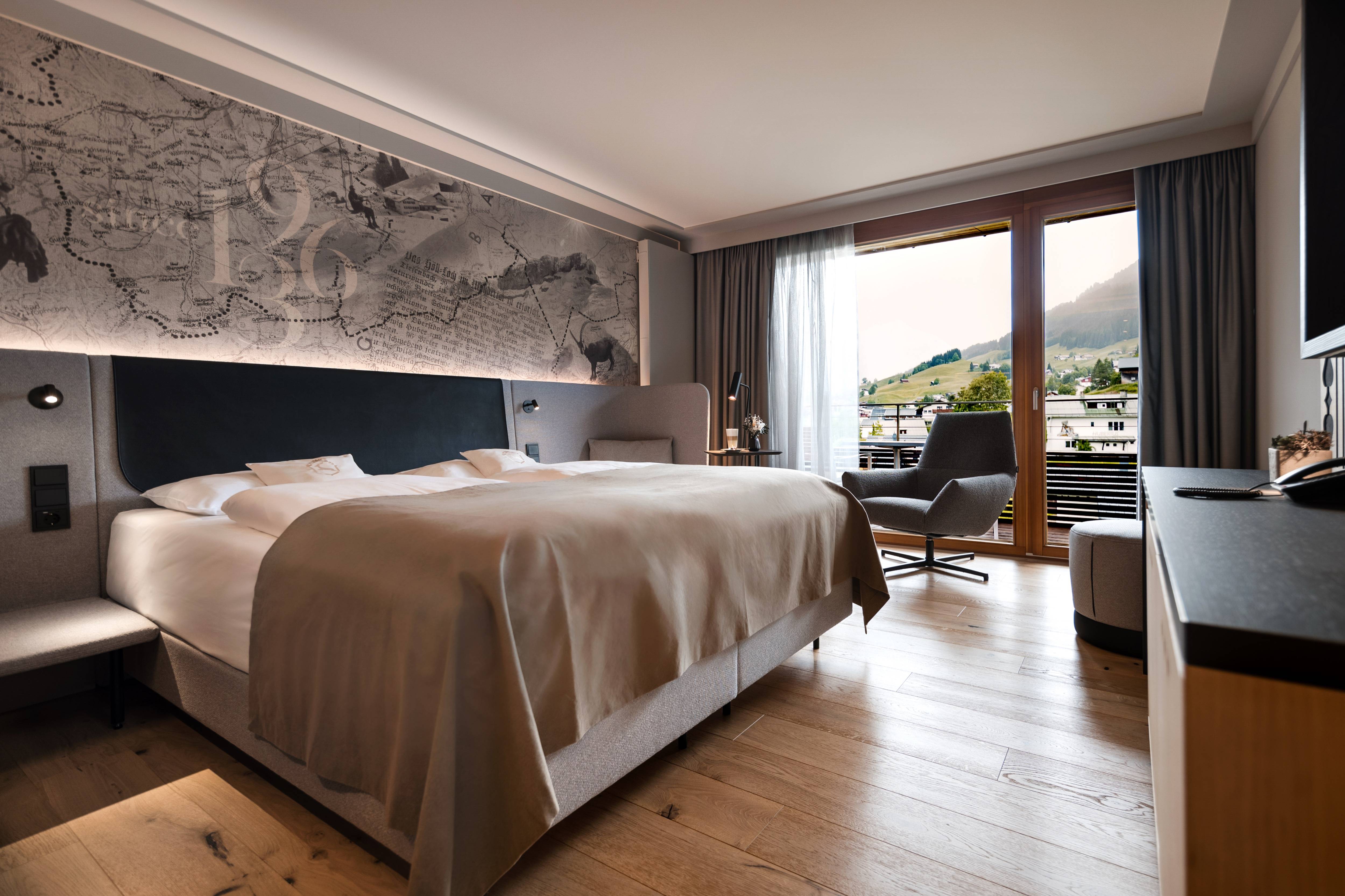 Doppelzimmer Panorama-Bergblick