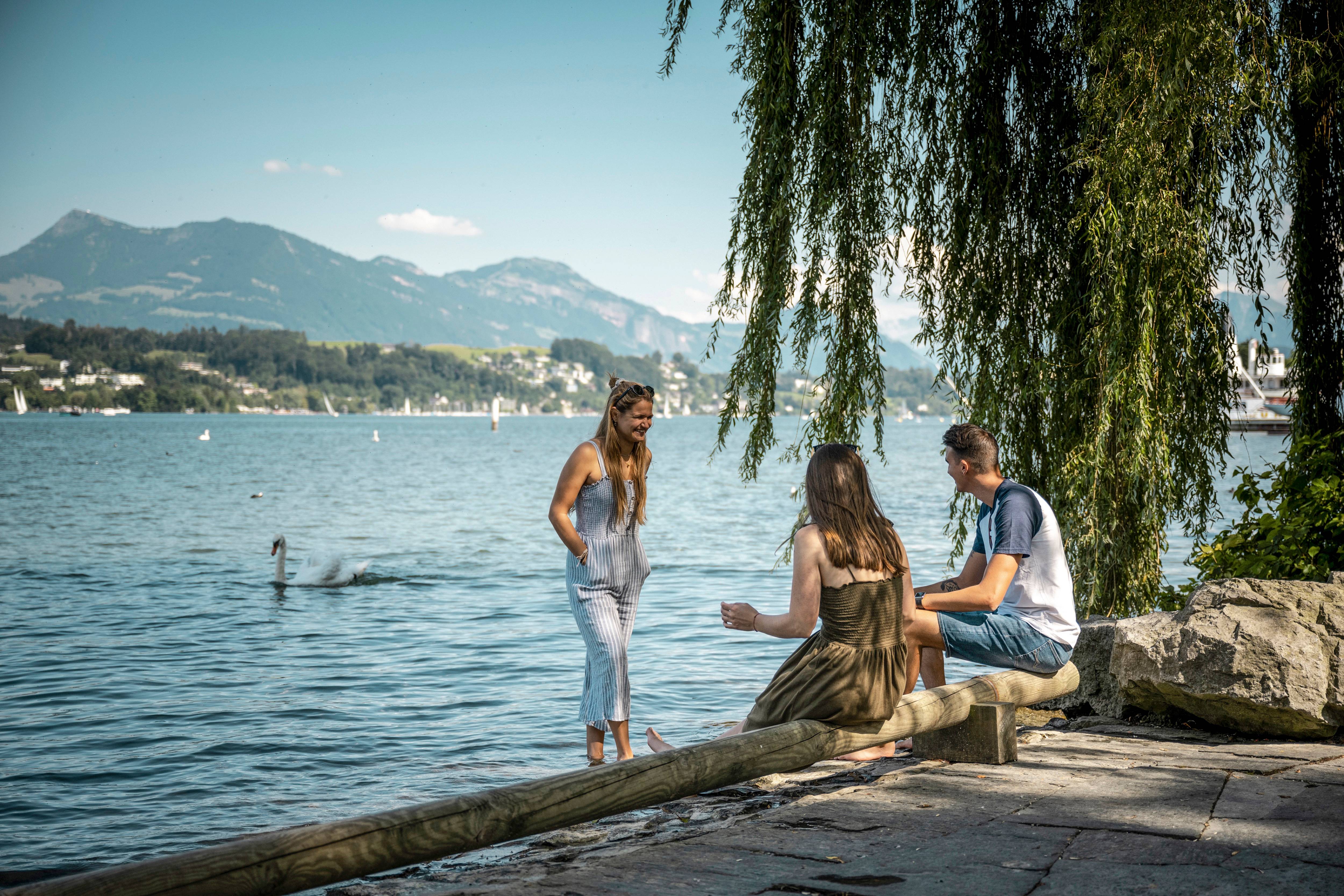 Strand "Ufschötti" am Vierwaldsstättersee