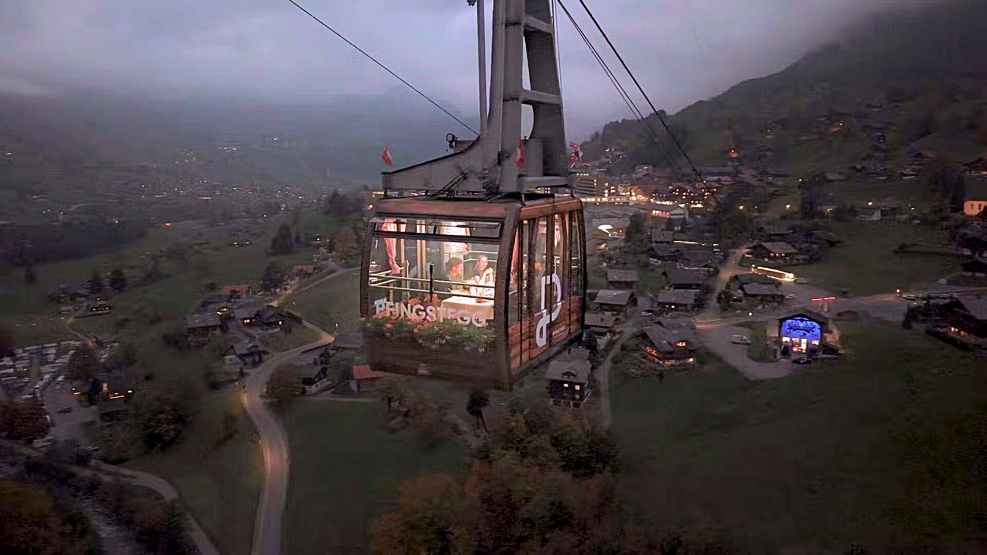 Candle-Light Dinner in der Gondel