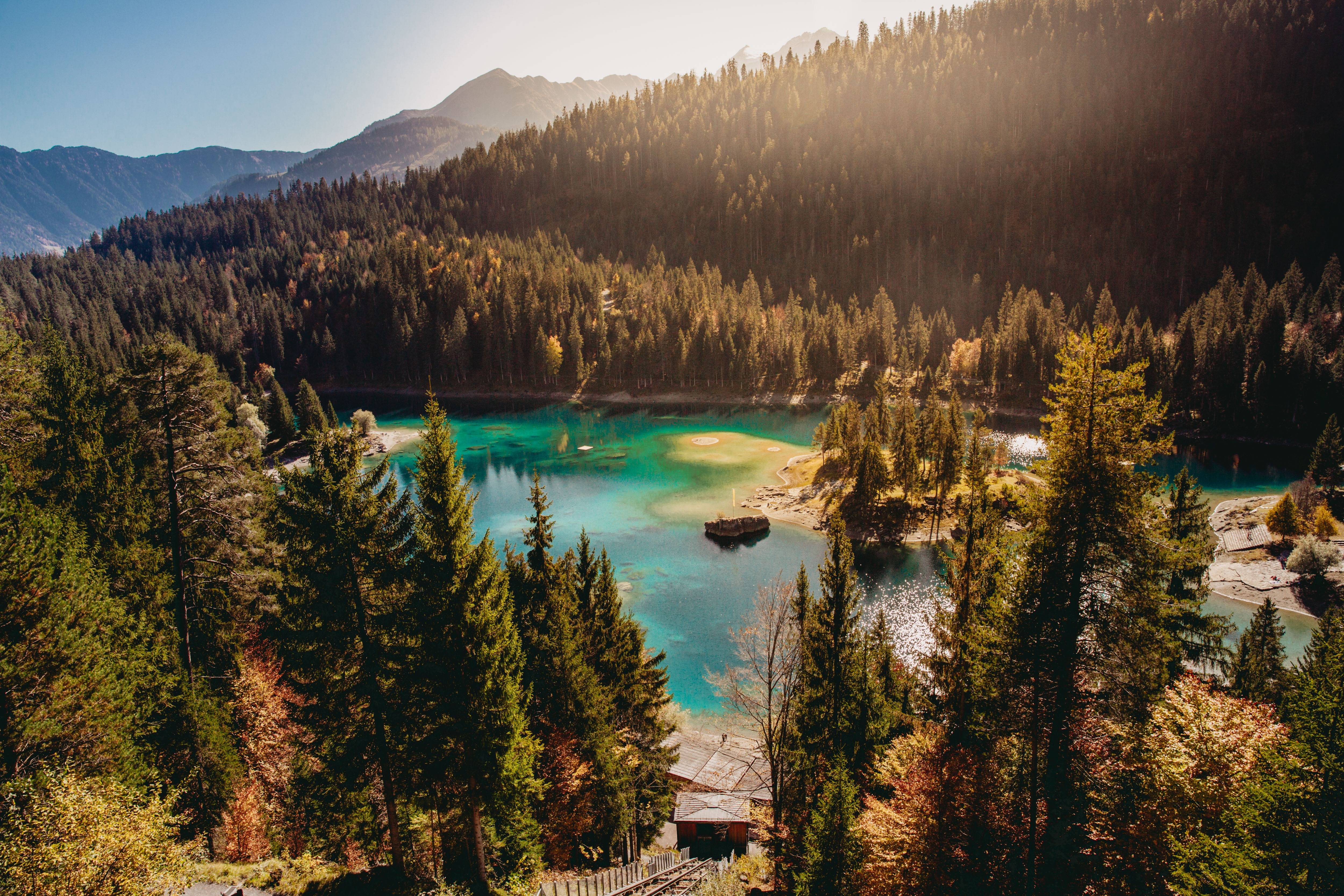 der Caumasee in Flims