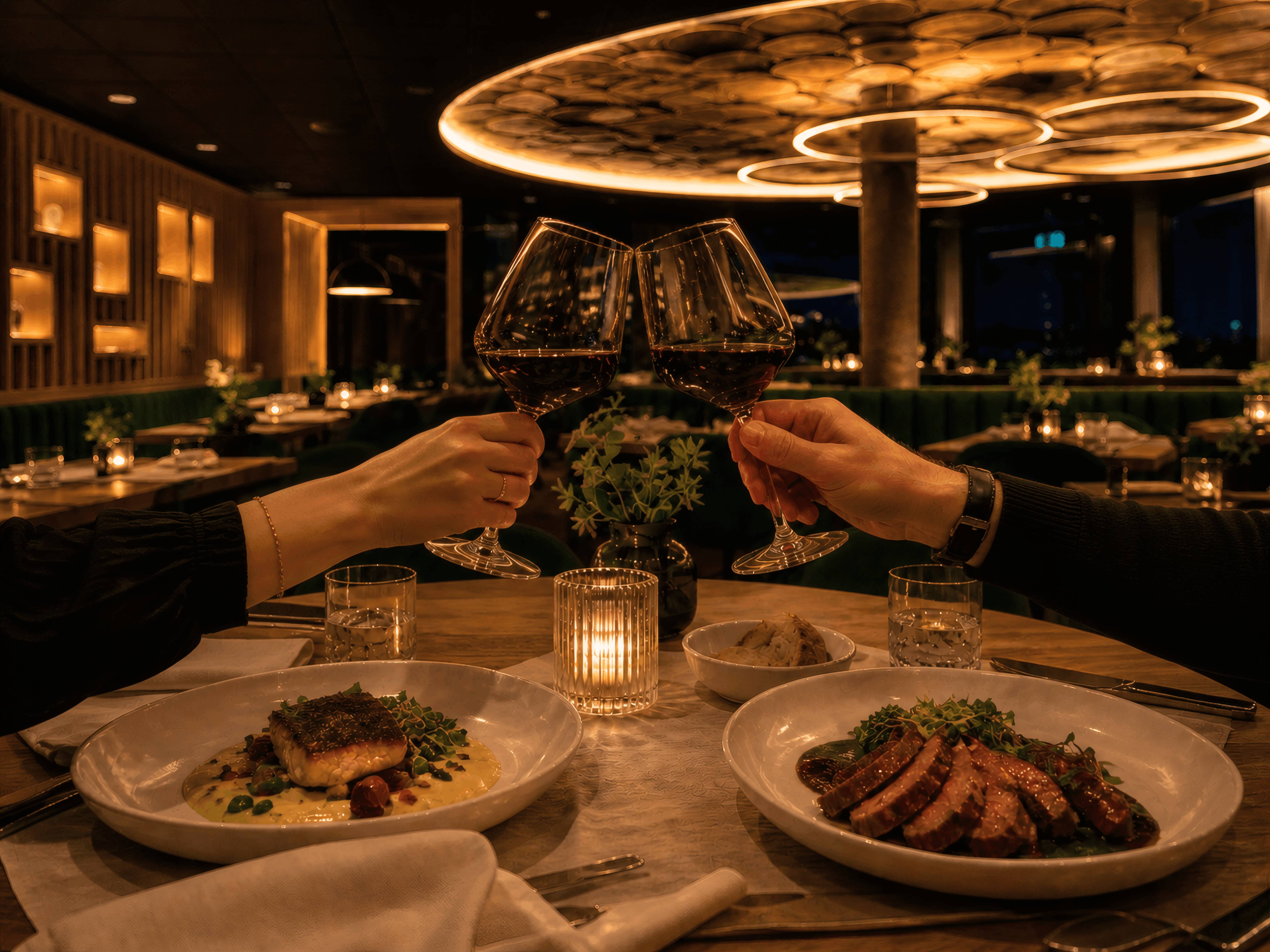 Abendmenü im Fine Dining Restaurant Cabrio