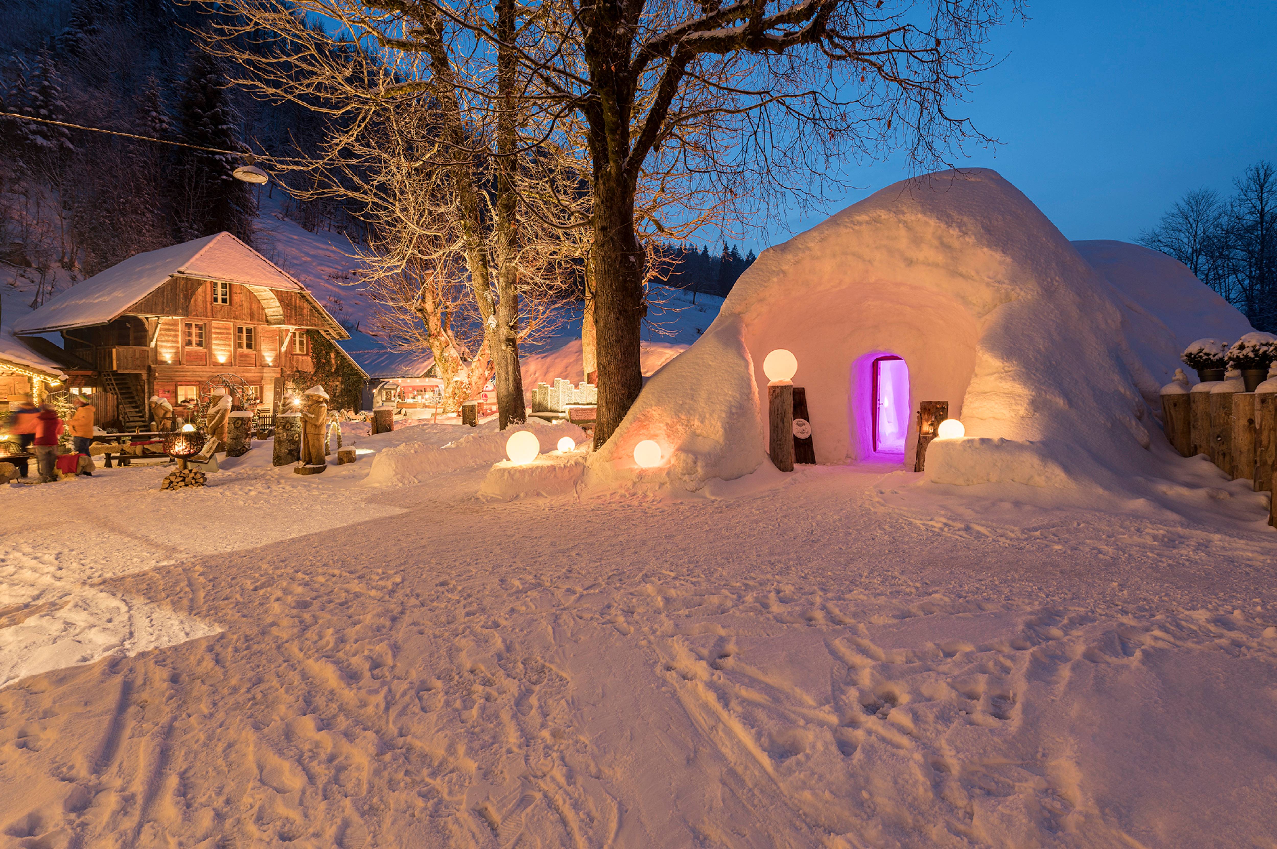 Photo de l'igloo de Kemmeriboden Bad