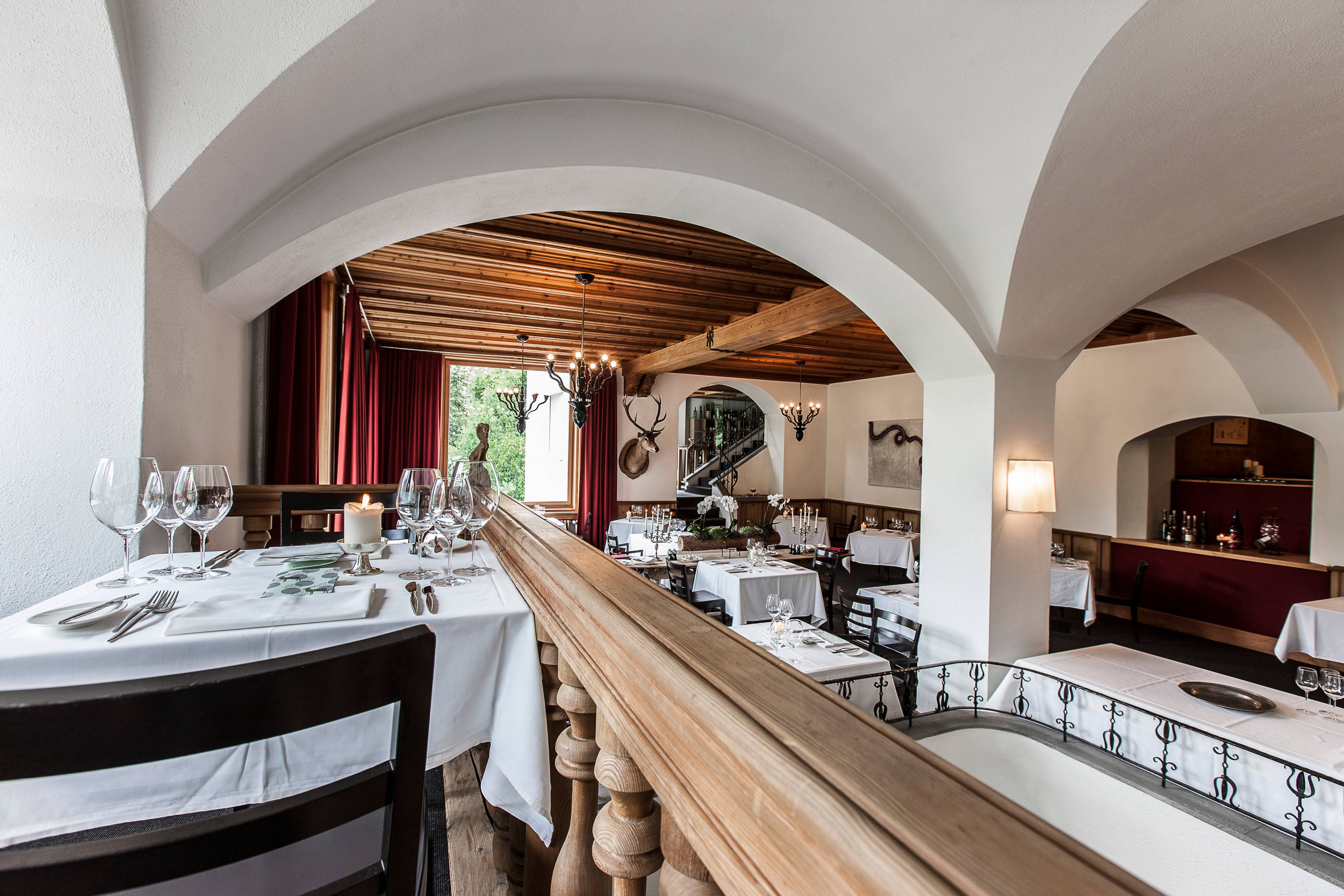 Abendessen im Gourmetrestaurant Guardaval