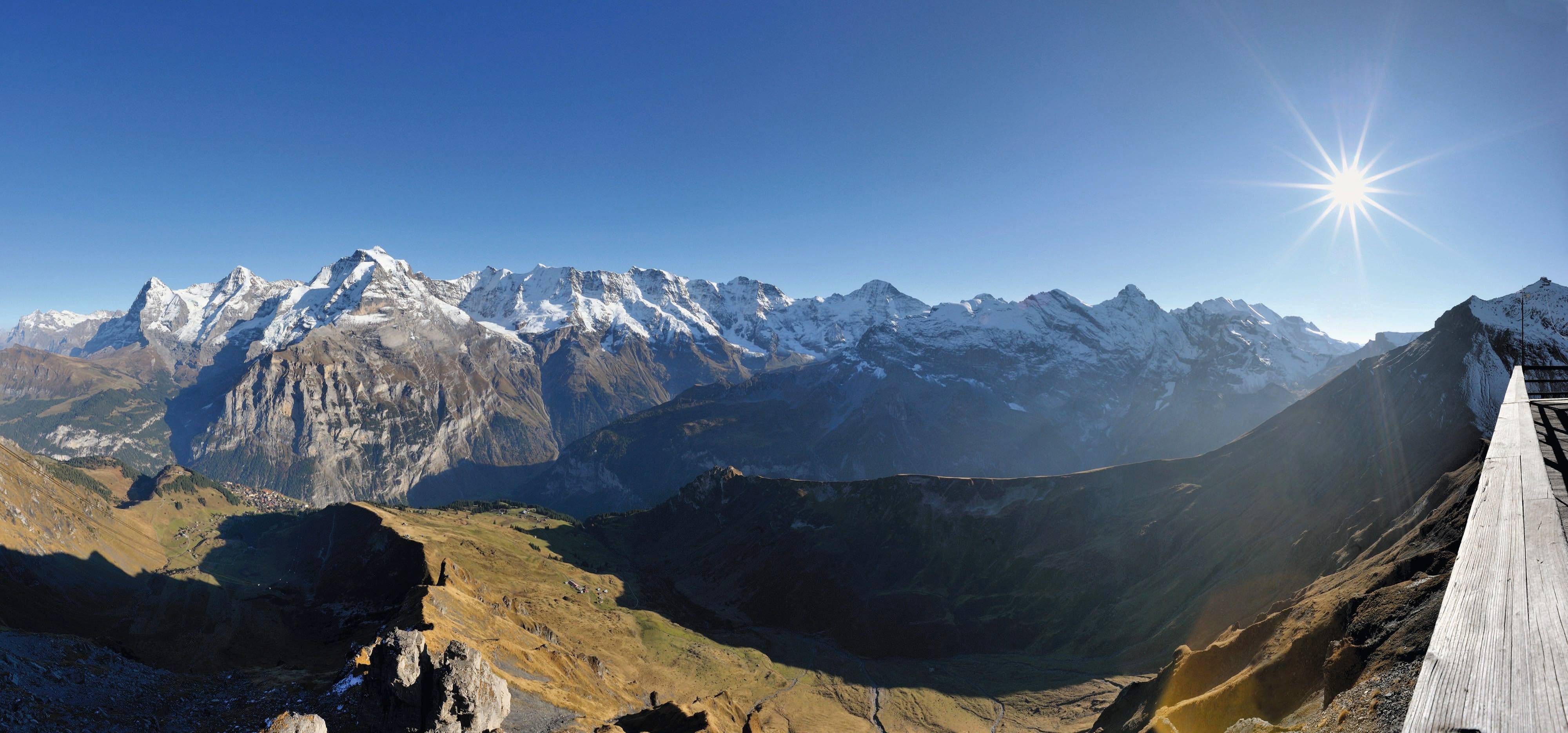 Schilthorn – beste Sicht auf Eiger, Mönch und Jungfrau!