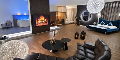 Übernachtung im Privat Spa Diamond Luxury Suite in Sursee