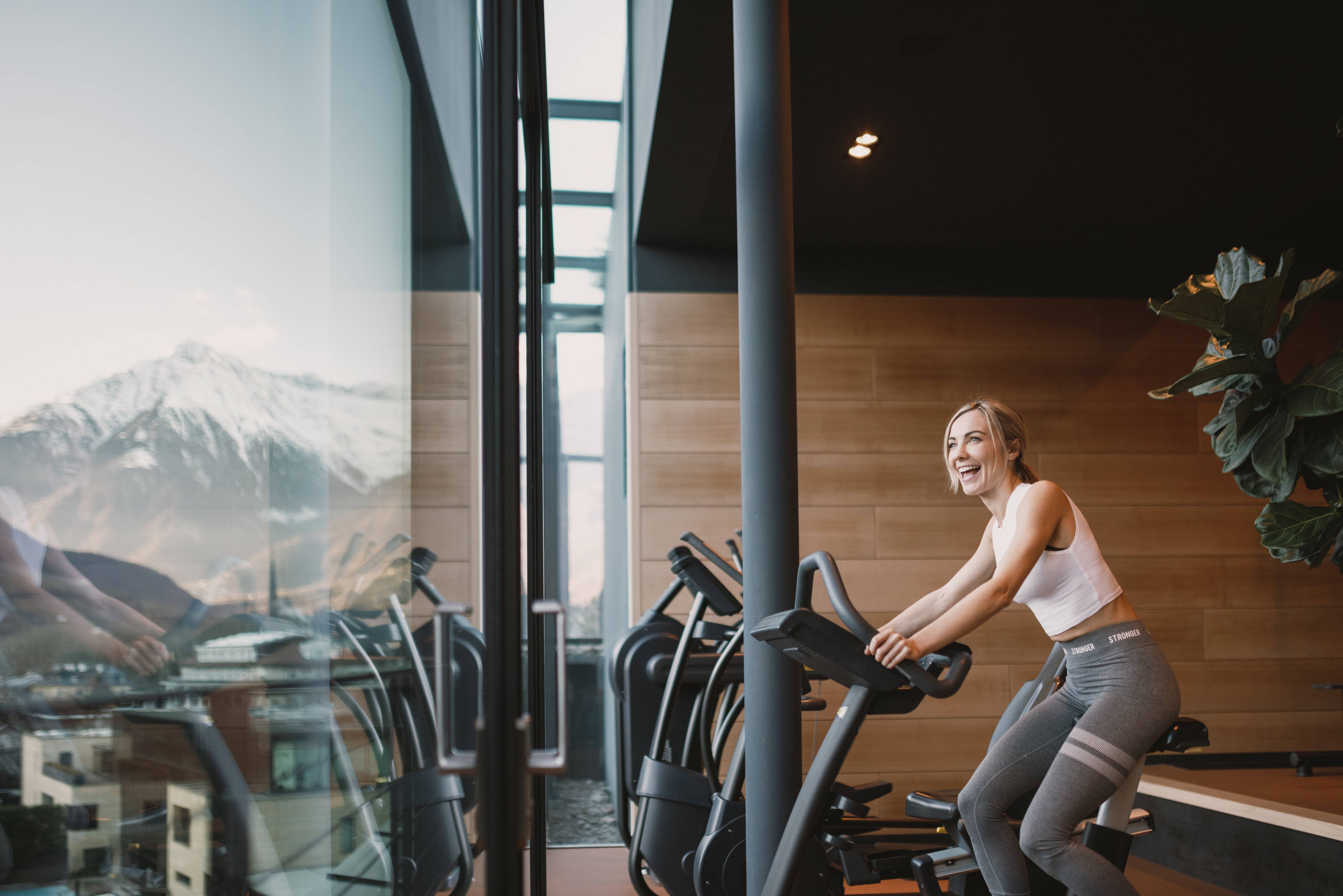 Fitness Bereich im Superior Hotel Therme Meran 
