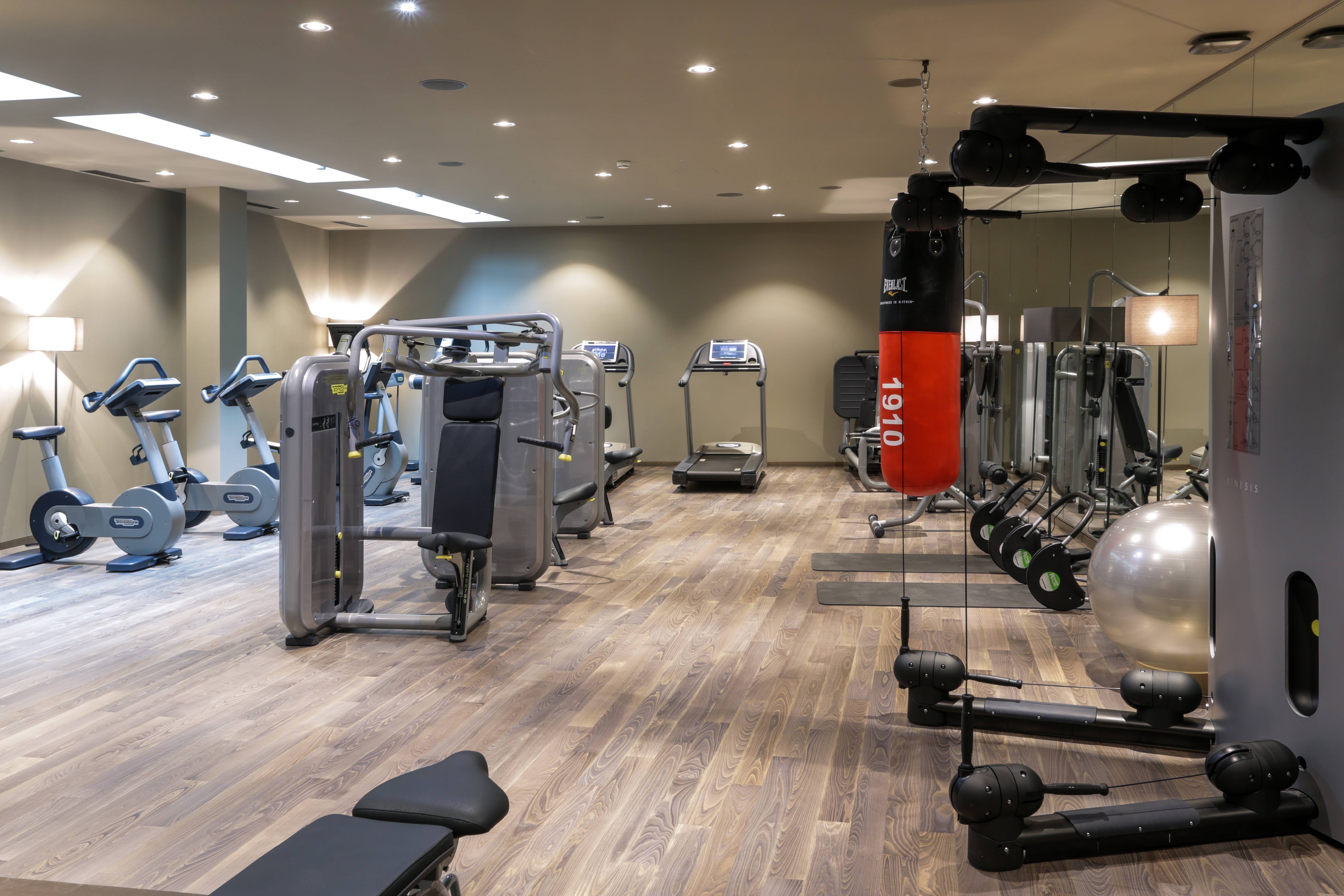 Fitnessbereich und Sauna