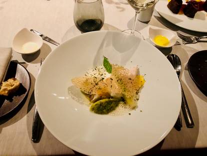ein Teil des Abendessen vom Aufenthalt von Sylvia
