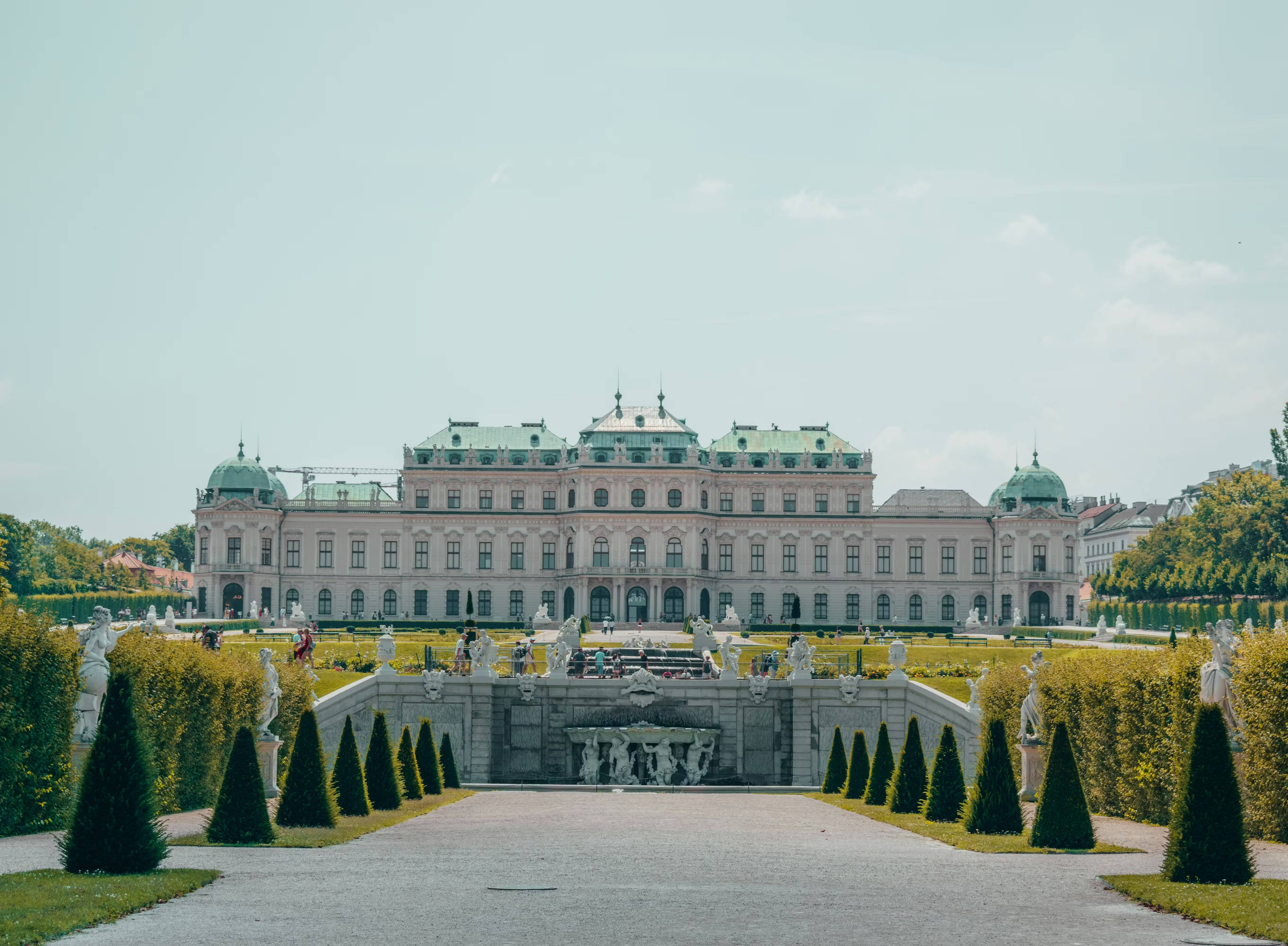 Blick auf das Schloss Belvedere in Wien