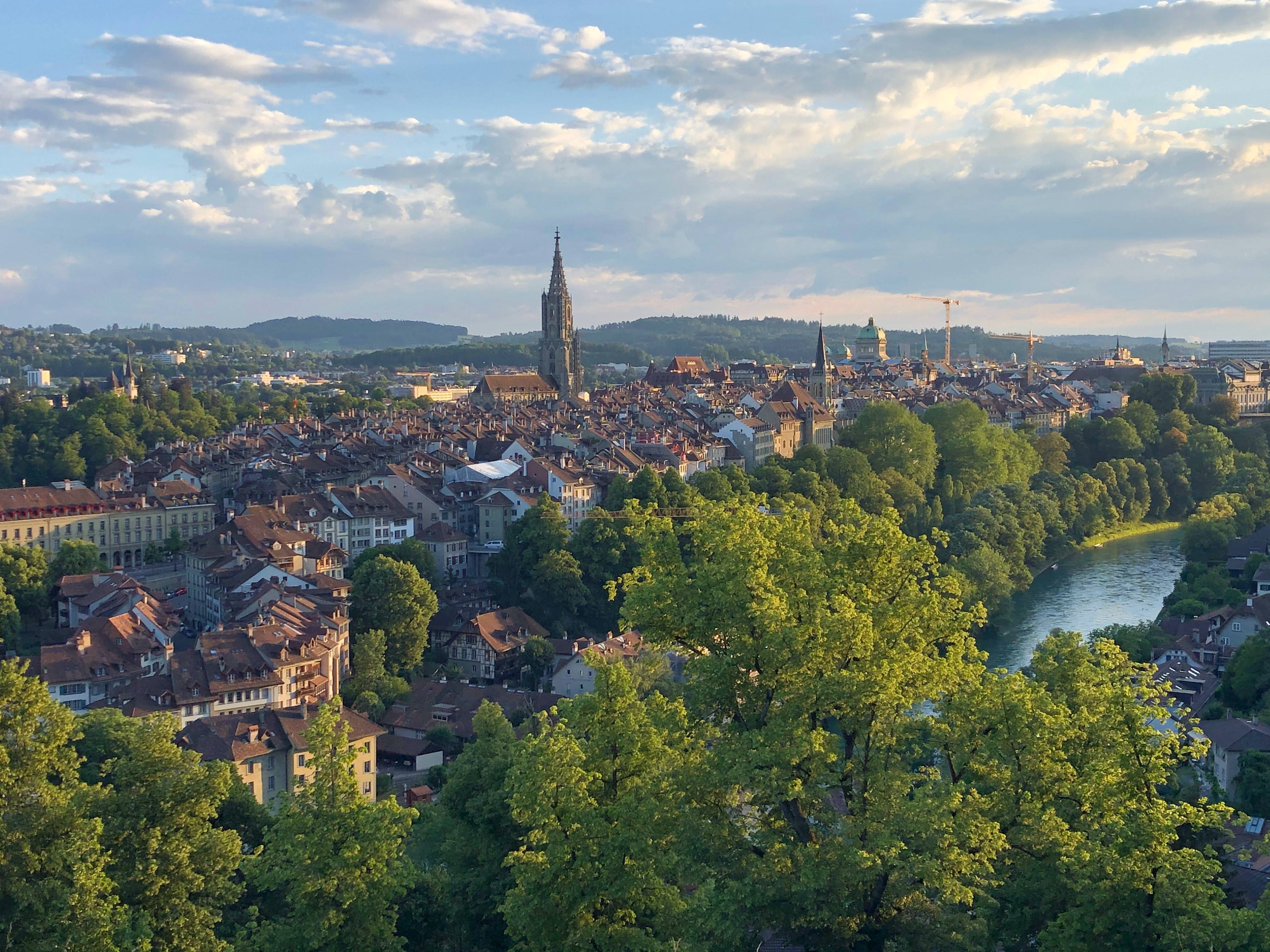 Ausblick vom Rosengarten Bern