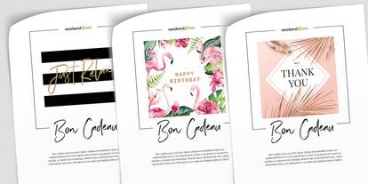 Bon PDF en 3 designs différents