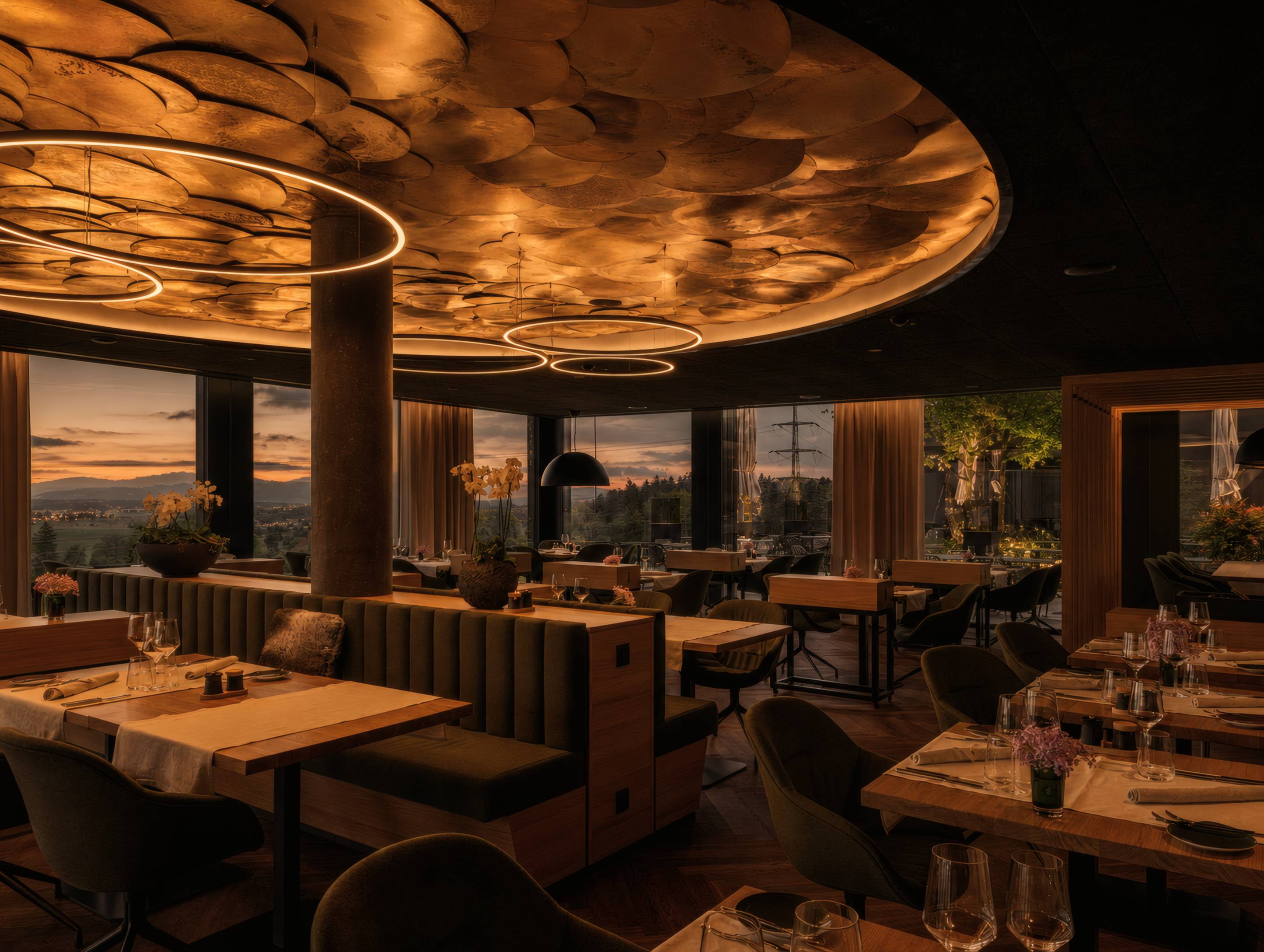 Abendmenü im Fine Dining Restaurant Cabrio
