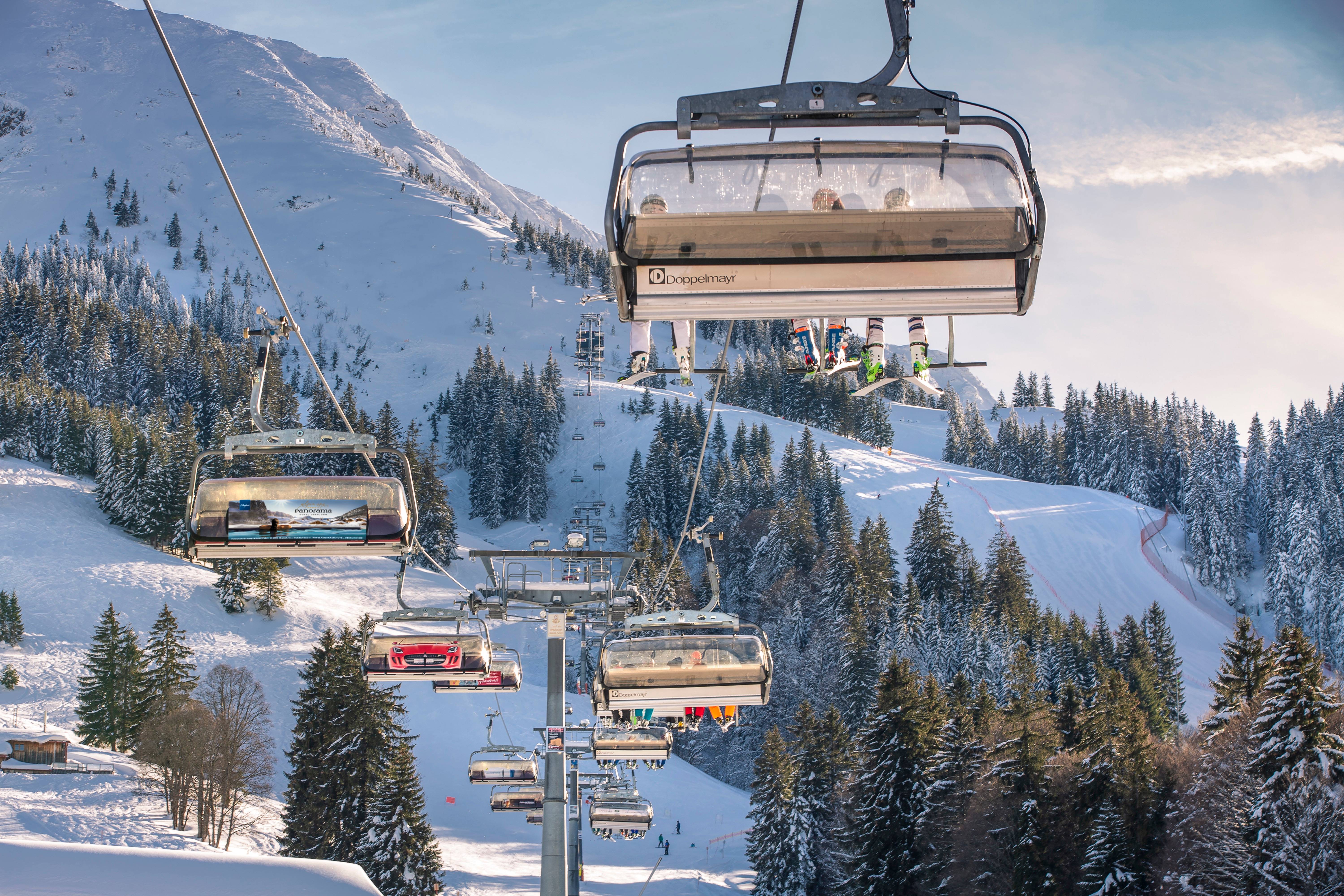 Wintersport im Skigebiet Oberjoch